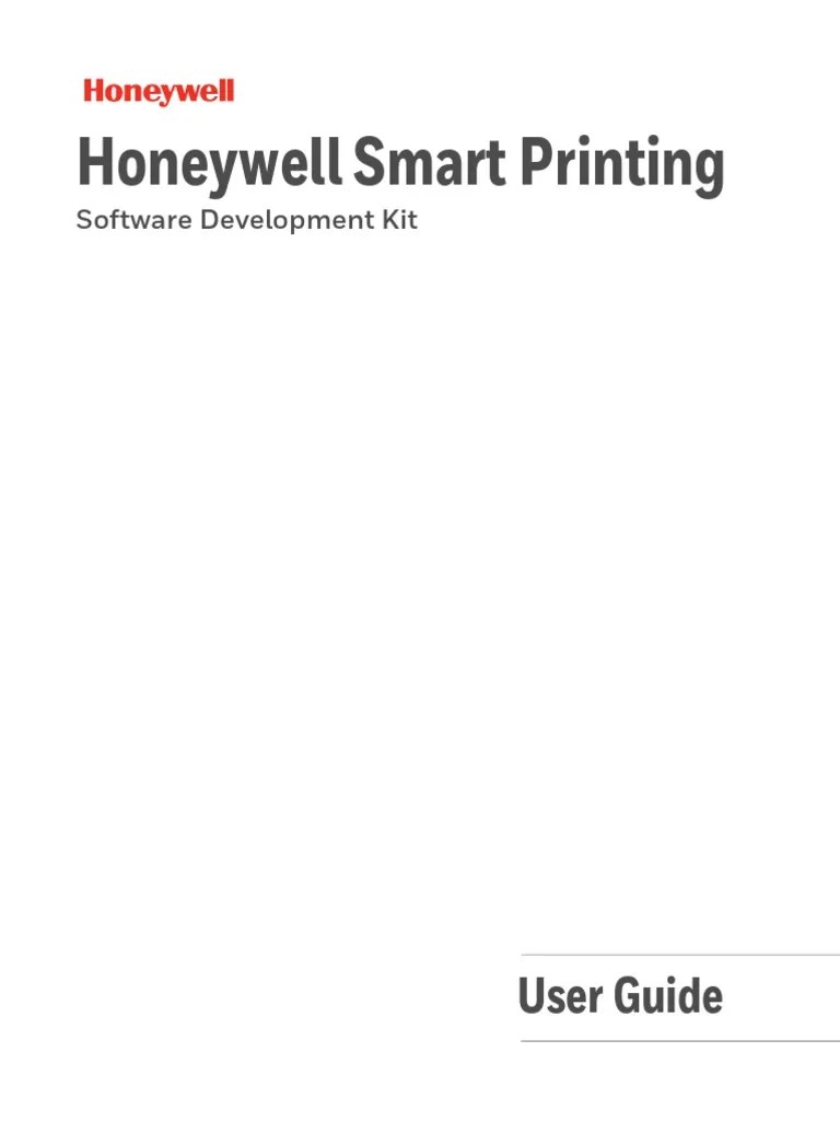 Honeywell Smart Printing | PDF | Library (Computing) | Command Line Interface