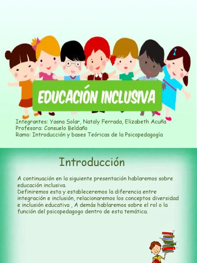 Fdocuments - Es Educacion Inclusiva Power | PDF