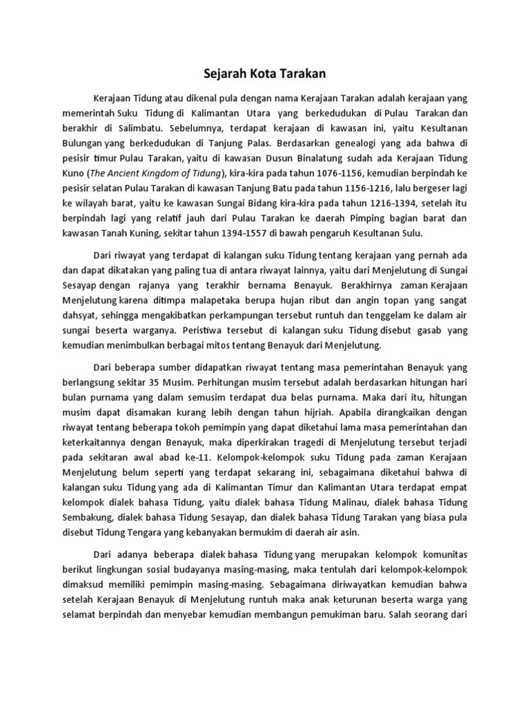 Sejarah Kota Tarakan | PDF
