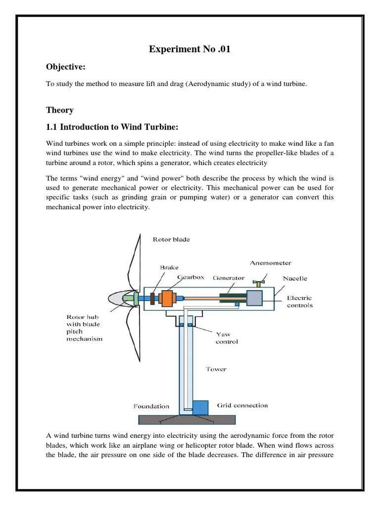 Aerodynamic Analysis Of A Wind Turbine Blade To Study Lift And Drag Forces | PDF | Turbine ...