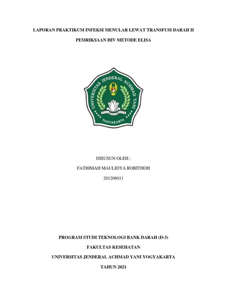 Laporan Praktikum Imltd2 Pemeriksaan Hiv Metode Elisa | PDF