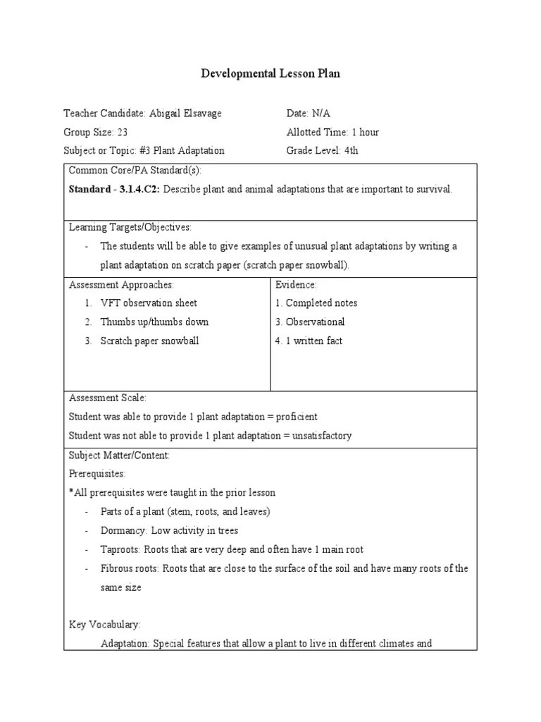 3 Plant Adaptations | Download Free PDF | Botany | Organisms