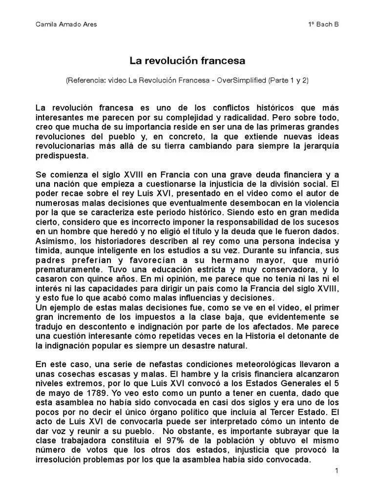 La Revolución Francesa | PDF | Revolución Francesa | Napoleón