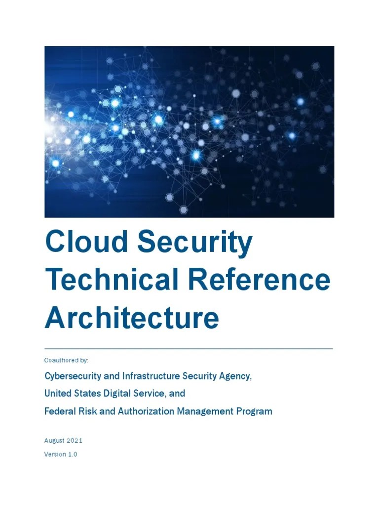 CISA Cloud Security Technical Reference | PDF | Cloud Computing ...