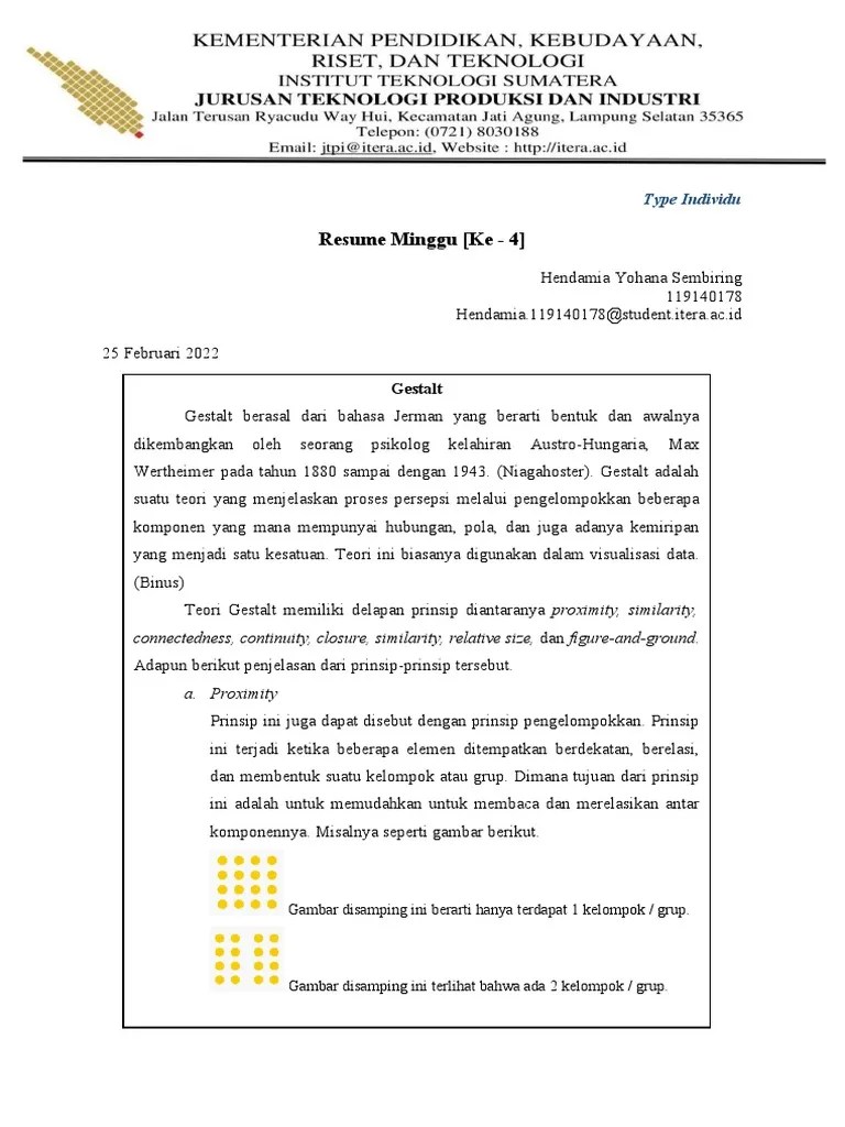 Visualisasi Data - Teori Gestalt | PDF