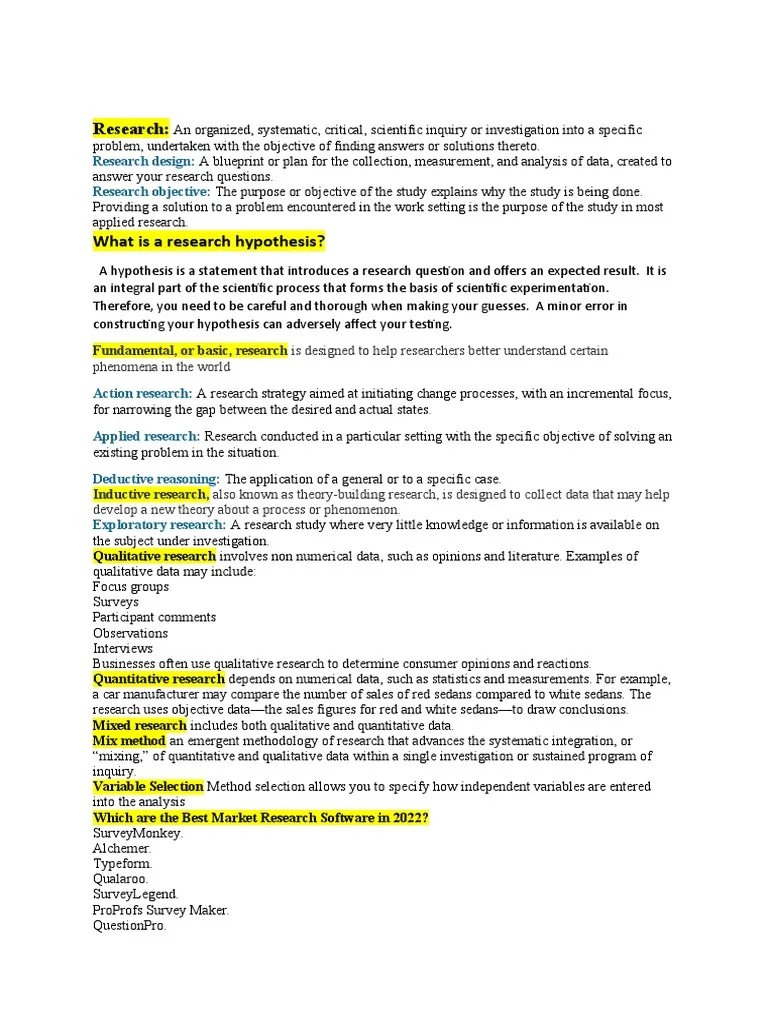 Market Research Tools And Techniques (Autosave) | PDF | Sampling ...