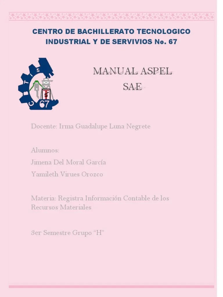 Manual Aspel Sae Contabilidad | PDF | Ventana (informática) | Factura