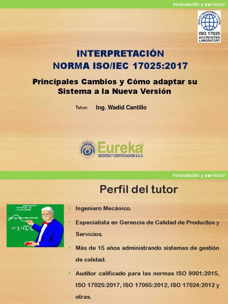 Presentación ISO 17025 - 2017-Comprimido | PDF | Calibración | Calidad ...
