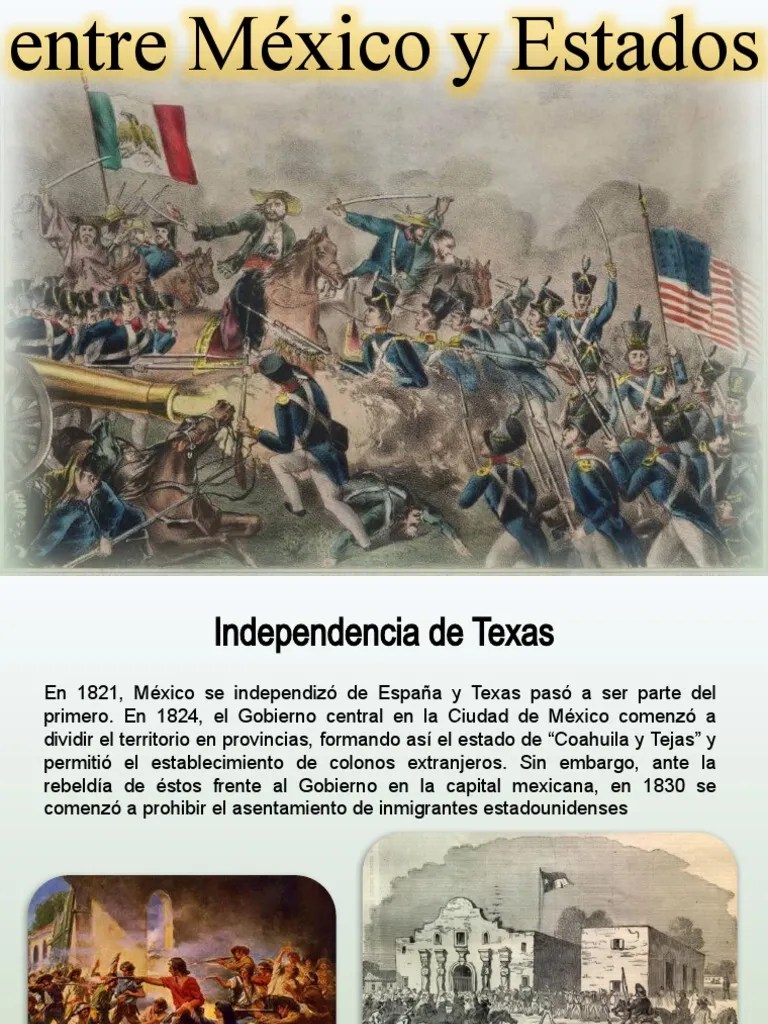 Guerra Entre Mexico Y Estados Unidos | PDF | Texas Mexicano ...