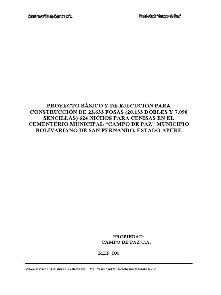 PROYECTO BÁSICO Y DE EJECUCIÓN PARA CONSTRUCCIÓN DE 23 | PDF | Hormigón | Fundación (Ingeniería)