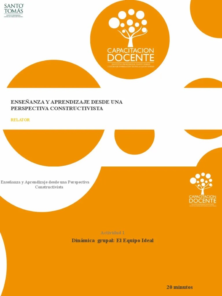 Ensenanza Y Aprendizaje Desde Una Perspectiva Constructivista | PDF ...