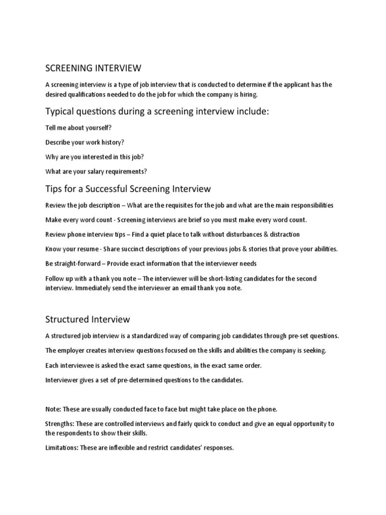 Interview Notes Oral Communication | PDF | Interview | Job Interview