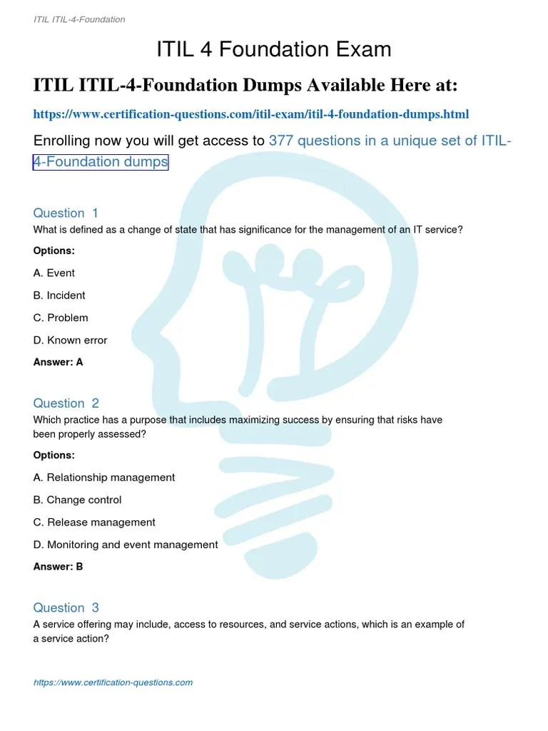Itil 4 Foundation PDF | PDF | Computing | Systems Engineering