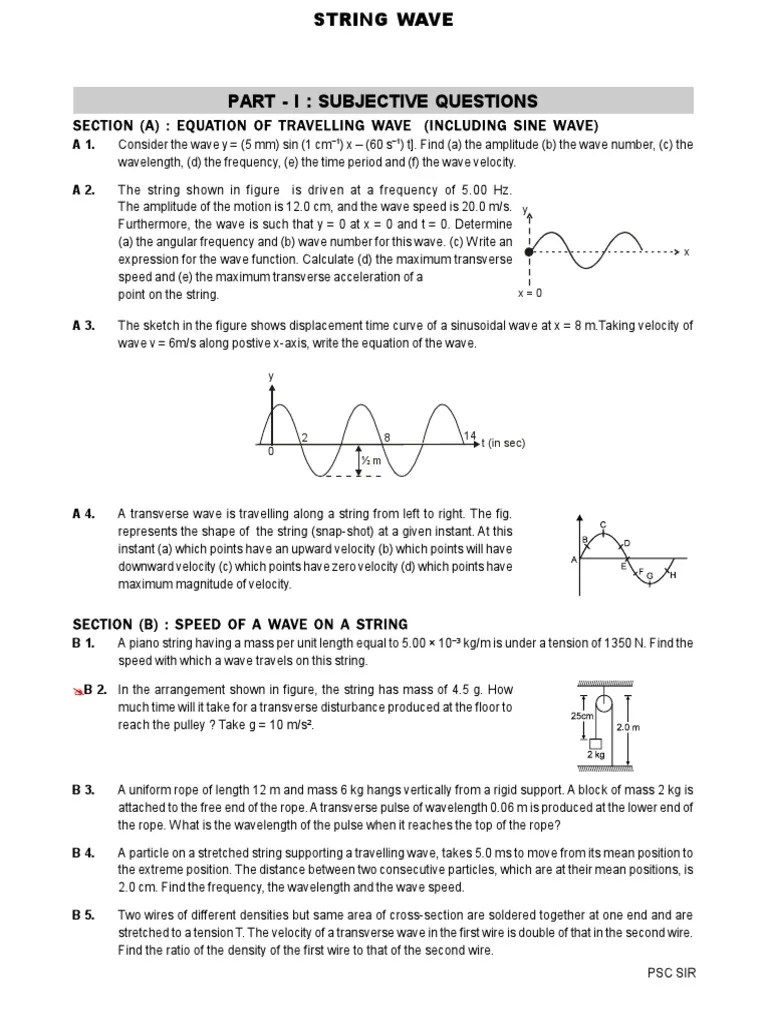 String Waves | PDF | Waves | Wavelength