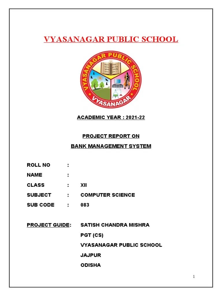 Bank Management System-Project | PDF | Software Testing | System