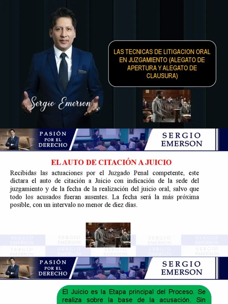 El Juicio Oral | PDF