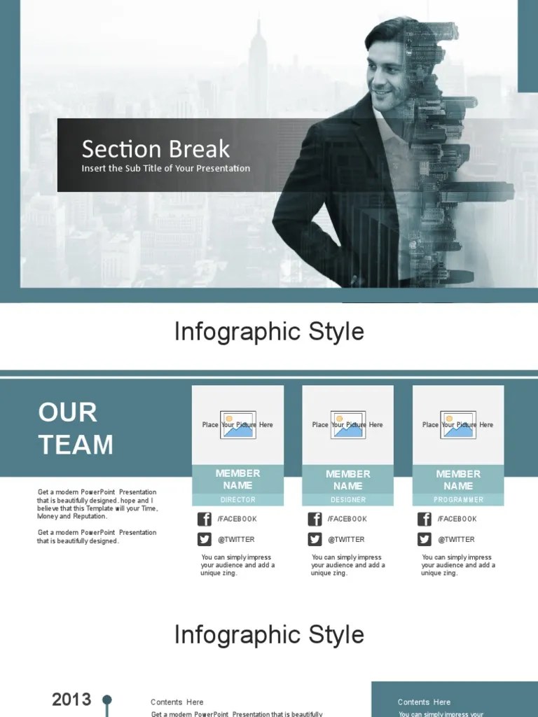 DOuble PowerPoint Templates | PDF | Infographics | Microsoft Power Point