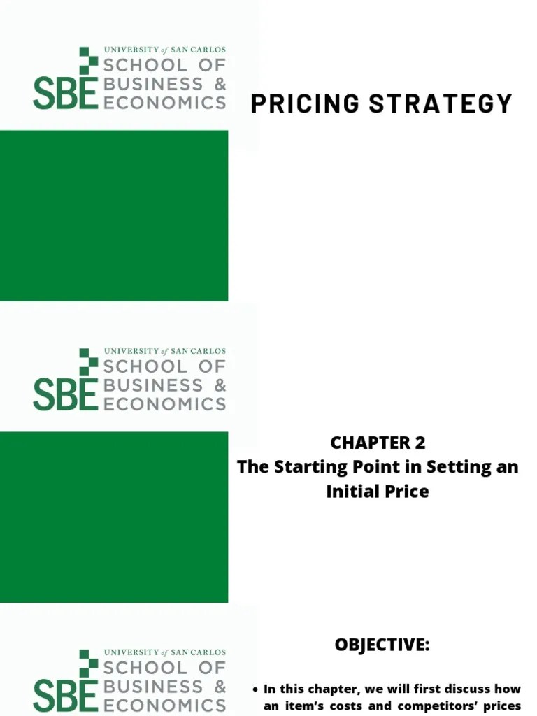 Pricing Strategy Chapter 2 | PDF | Gross Margin | Pricing