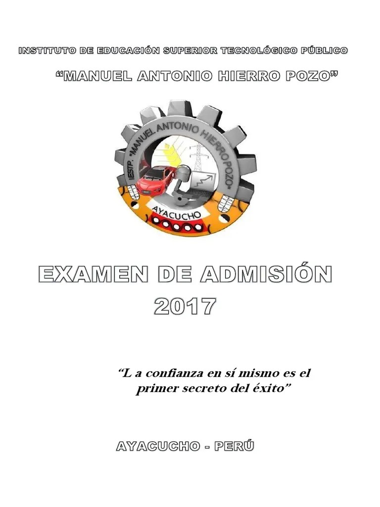 Examen De Admisión 2017 | PDF | Perú | Sustantivo