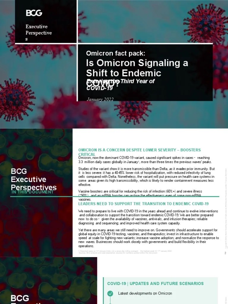 Is Omicron Signaling A Shift To Endemic Covid? | PDF | Vaccines | Epidemiology