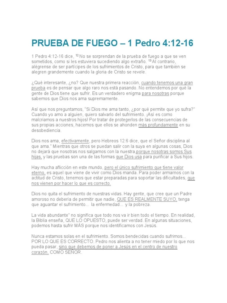 Prueba De Fuego | PDF | Jesús | Cristo (título)