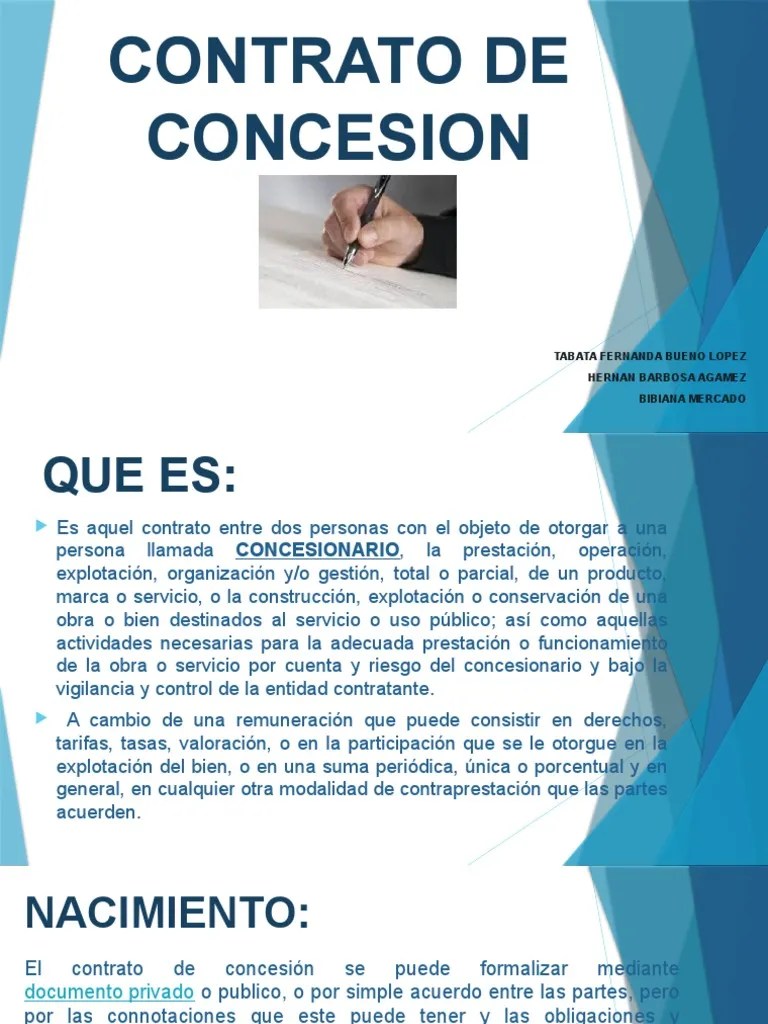Contrato De Concesión | PDF | Economias