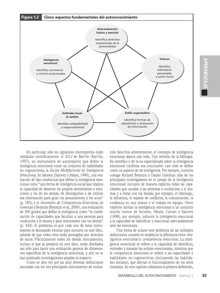 Autoconocimiento Pdf Las Emociones Inteligencia
