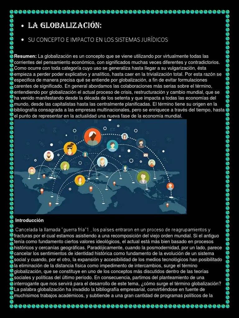 La Globalización | PDF | Globalización | Corporación Multinacional