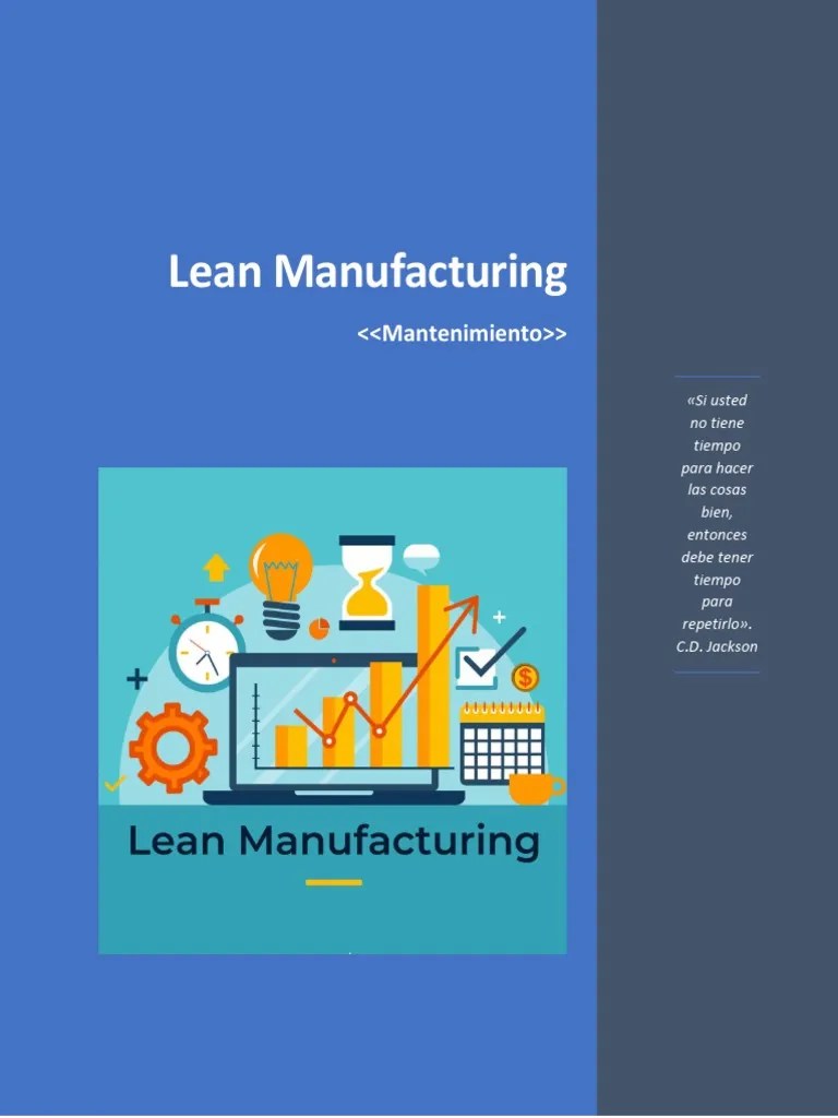 Lean Manufacturing | PDF | Lean Manufacturing | Calidad (comercial)