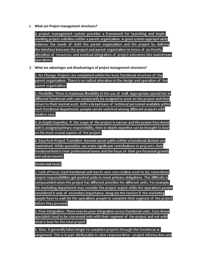 What Are Project Management Structures | PDF | Organizational Culture | Project Management