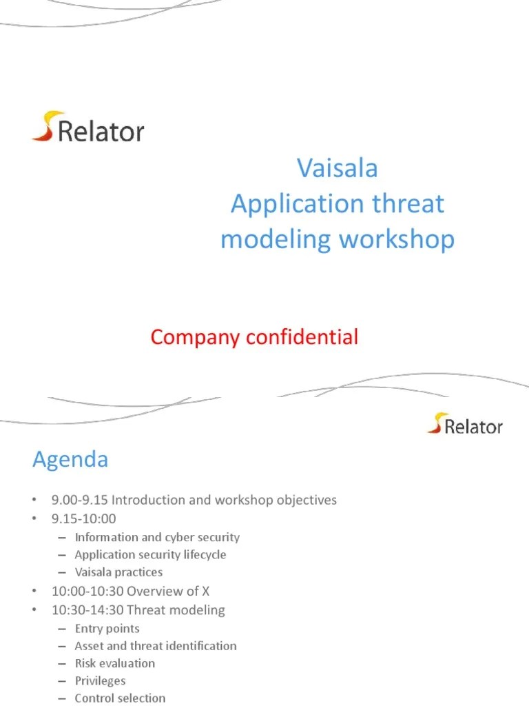 Threat Modelling Workshop | Download Free PDF | Information Security | Risk