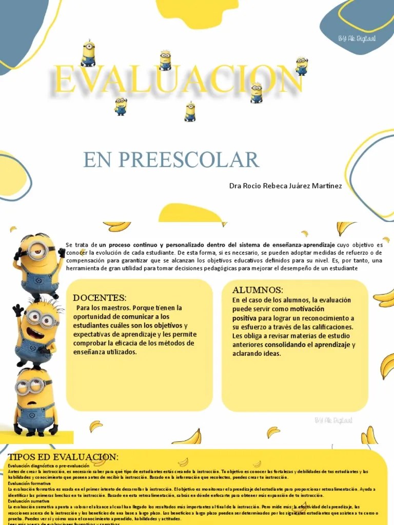 Evaluacion En Preescolar | PDF | Evaluación | Aprendizaje