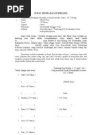 … atas nama …, jl. Surat Pernyataan Pelimpahan Hak Atas Sebidang Tanah Pdf