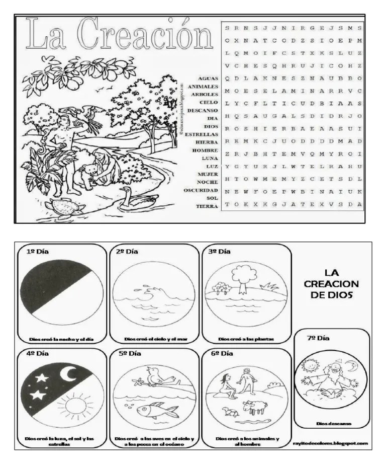 Ficha La Creacion De Dios | PDF