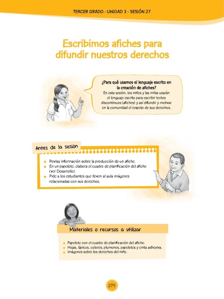 3G U3 Sesion27 Escribimos Afiches | PDF | Cognición