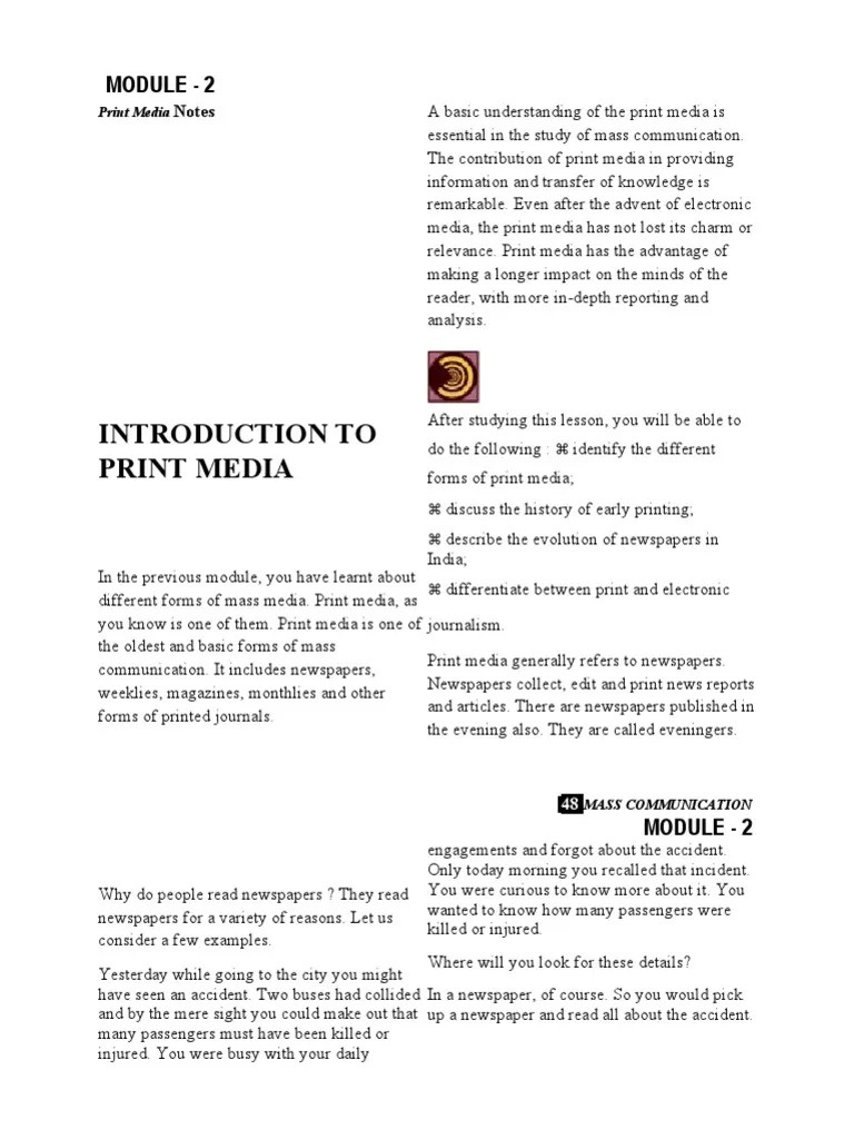 An In-Depth Look At The History And Evolution Of Print Media | PDF | Newspapers | Mass Media