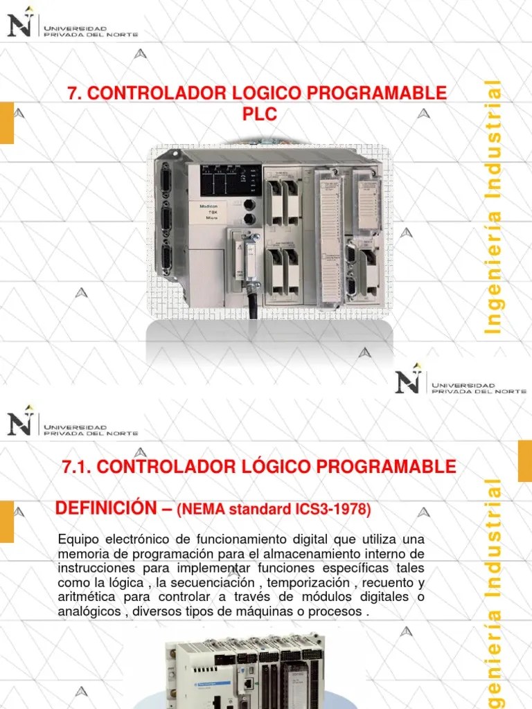 Tema11 Programación Con PLC | PDF | Controlador Lógico Programable | Unidad Central De Procesamiento