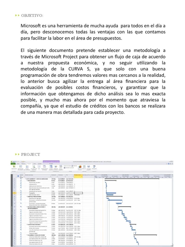 Cash Flow In Microsoft Project V1 | PDF