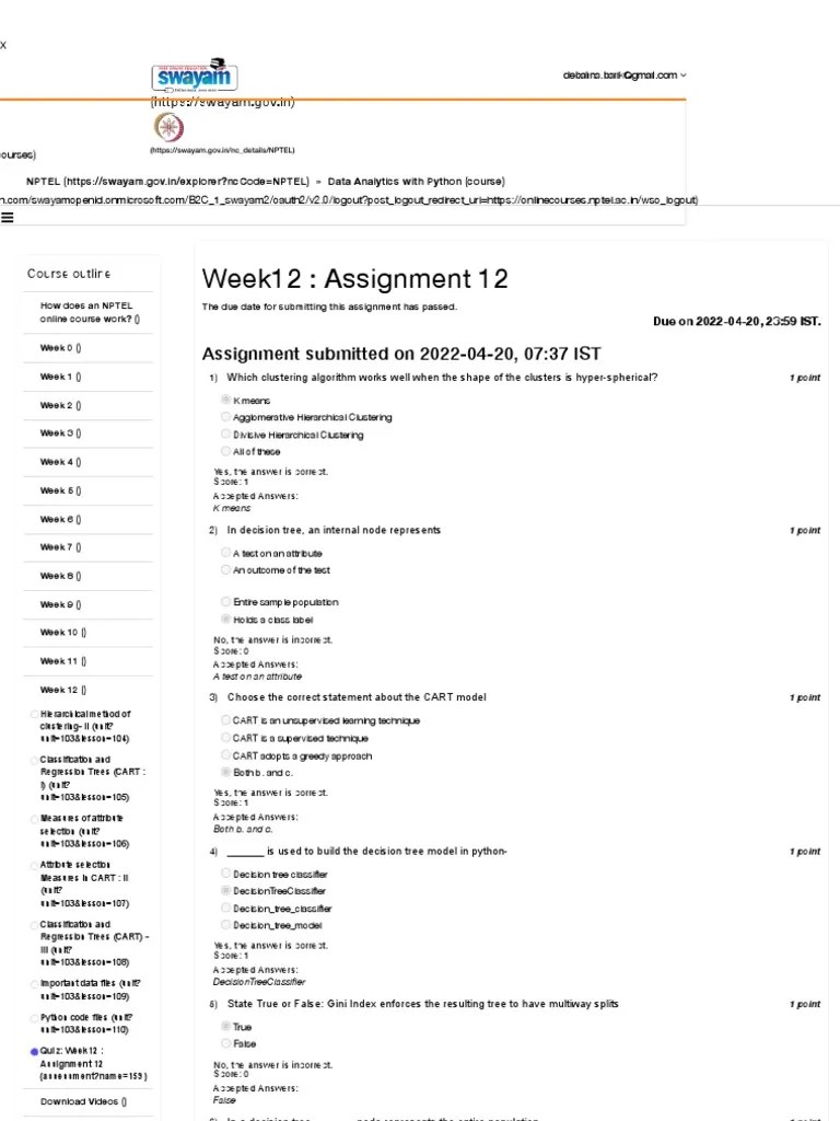 X-Data Analytics With Python Course Assignment Answers And Explanations ...