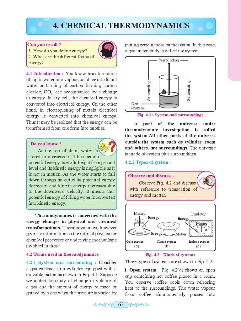 Class 12 Chemistry Textbook PDF | Download Free PDF | Heat | Enthalpy