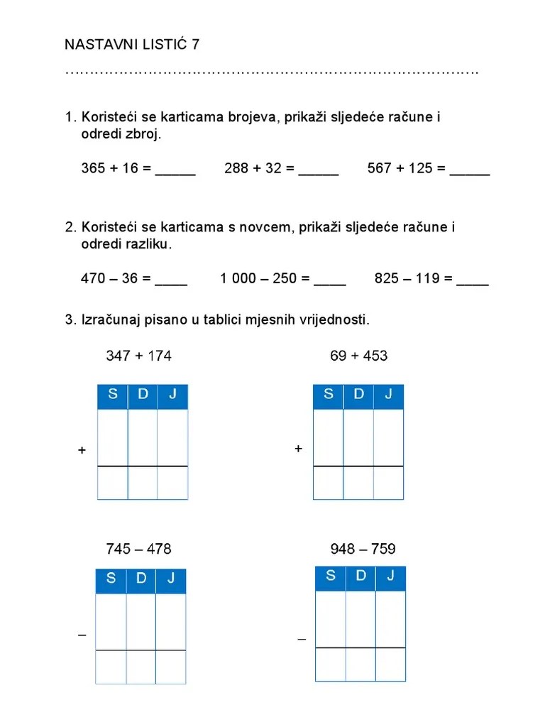 Matematika 4. Razred | PDF