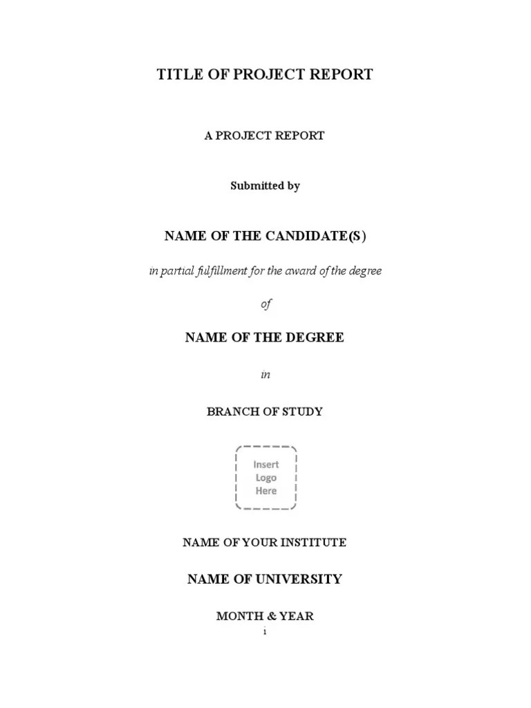 Project Report Templet | PDF | Methodology | Science