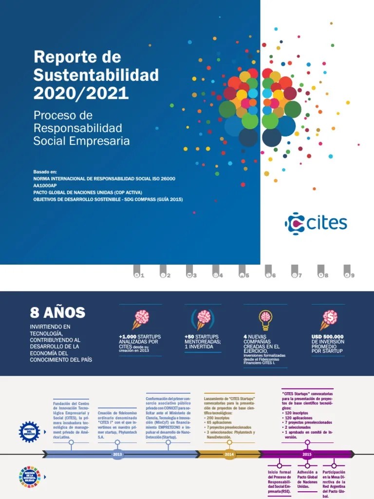 Reporte De Sustentabilidad CITES 2020 2021 | Descargar Gratis PDF ...