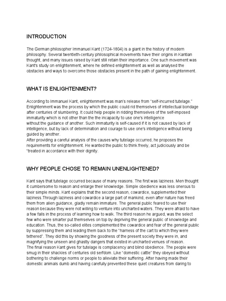 Kant I What Is Enlightenment Pdf Age Of Enlightenment Science - Ultra HD Landscape Wallpapers for Desktop