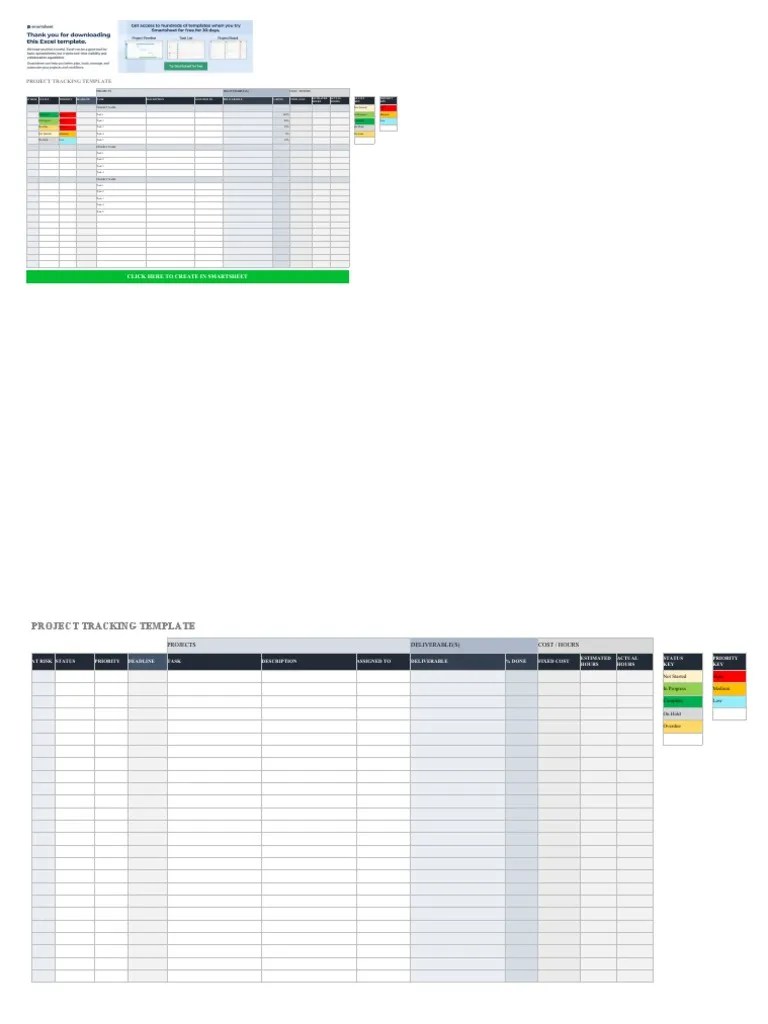 Project Tracking Template: Monitoring Task Status, Progress, And Resource Allocation Across ...