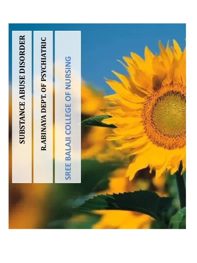 Substance Abuse Disorder | PDF | Substance Abuse | Mental Disorder