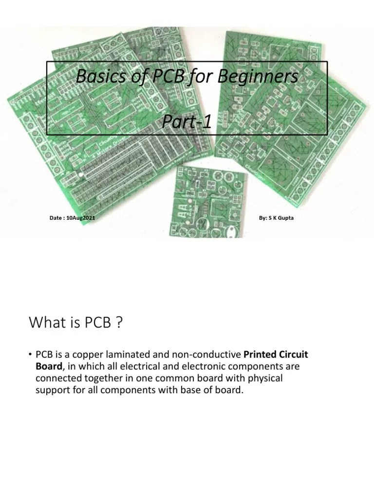 Basics Of PCB For Beginers | PDF | Printed Circuit Board | Materials