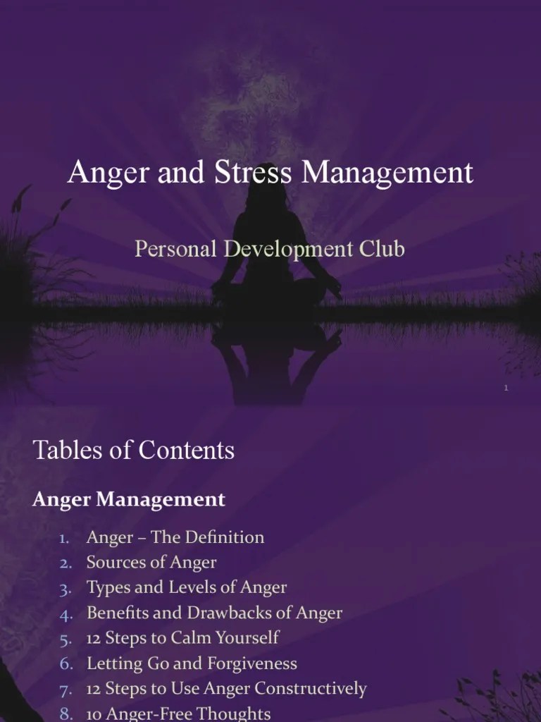 Anger And Stress Management | PDF | Anger | Stress (Biology)
