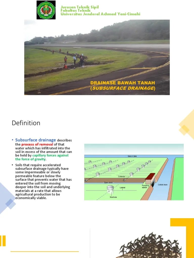 Sub Surface Drainage | PDF | Soil | Drainage