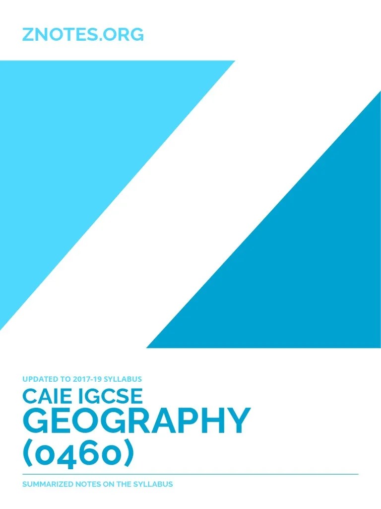 IGCSE - Geography 0460 Theory Notes | PDF | Volcano | Plate Tectonics